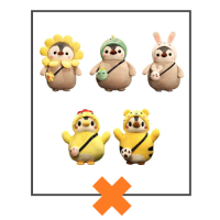 Kawaii knuffel pinguin kip